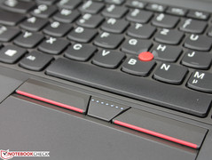 The TrackPoint is typical for ThinkPads.