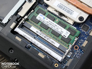 In the test system there was a 2 GB DDR3 stick from Samsung.
