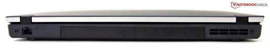 Back: RJ-45, 6-cell battery