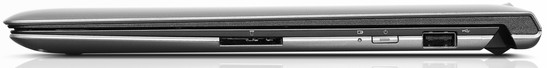 Right side: card reader, power button, USB 2.0 (Image: Lenovo)