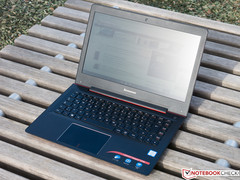 IdeaPad in direct sunlight with reflections