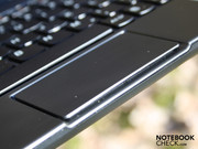 The touchpad without mouse keys is very unusual but practical. They are underneath the pad on the front. The touchpad without mouse keys is very unusual but practical. They are underneath the pad on the front.