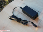 40 W power adapter, 268 grams including the cable