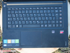 Keyboard: spongy feedback and weak keyboard base.