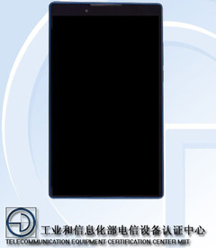 Lenovo TB3-850M Android tablet back side image at TENAA