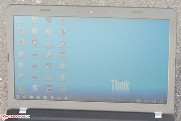 The ThinkPad outdoors