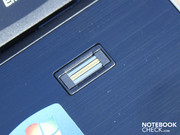A fingerprint reader is located in the wrist-rest right area. A fingerprint reader is located in the wrist-rest right area.