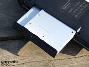 The optical drive can also be removed after removing a fastening screw. The slot isn't a MultiBay or the like. The optical drive can also be removed after removing a fastening screw. The slot isn't a MultiBay or the like.
