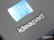 The IdeaPad-branding on the wrist rest area