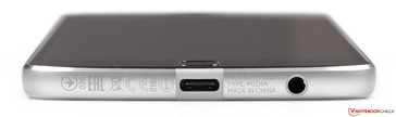 Lower edge: USB Type-C port, 3.5-mm headset jack