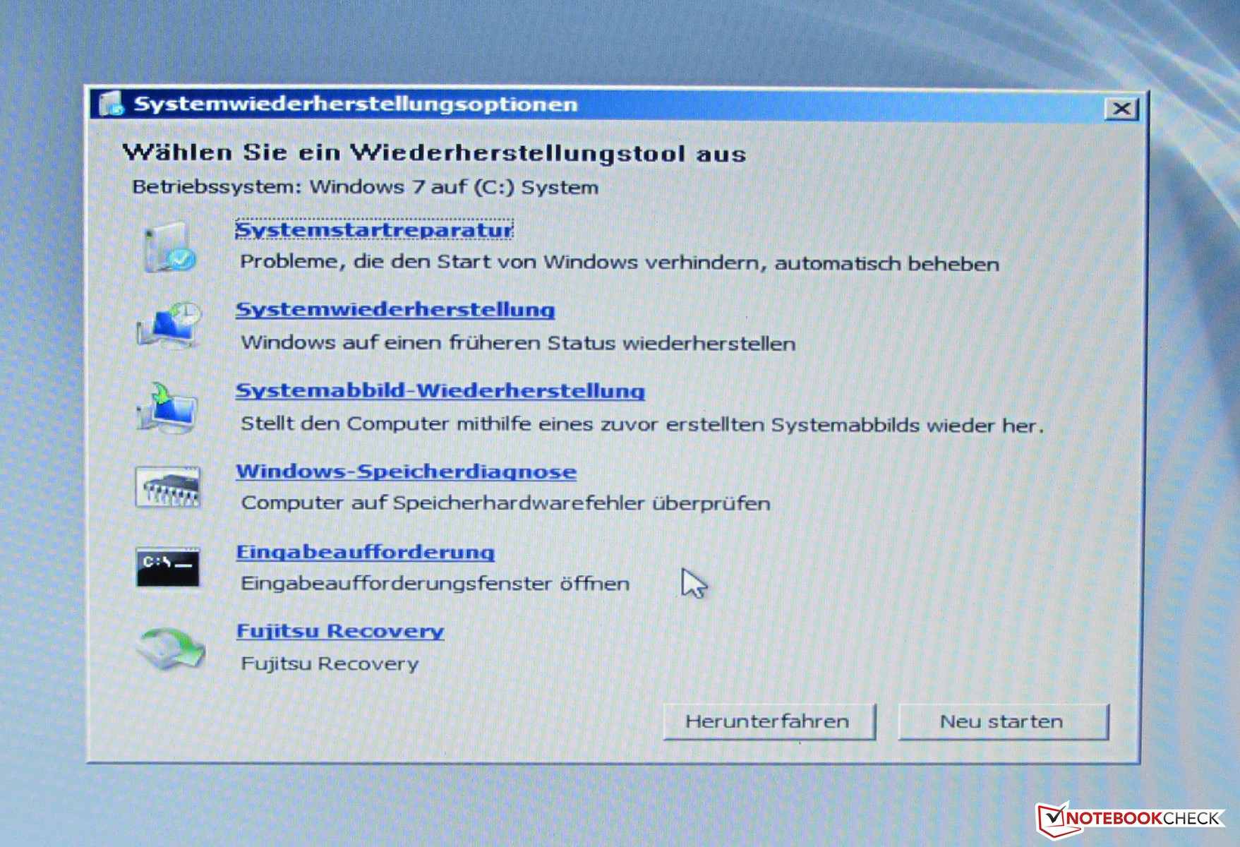 RE: Jak zrobić reinstall systemu Windows 7 na laptopie fujitsu z ukrytej partycji?