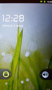 The lock-screen reminds of a somewhat older Android version,