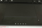 Small touchpad with dedicated click keys