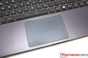 The touchpad has integrated buttons and is large and easy to use.