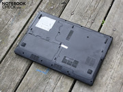 The 15.6-inch, 2.4kg notebook has an acceptable but not particularly robust case.