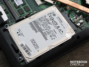The Hitachi hard drive with 250 GB can be very easily exchanged.