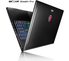 MSI GS63VR Stealth Pro ultralight gaming notebook with GeForce GTX 1060 graphics