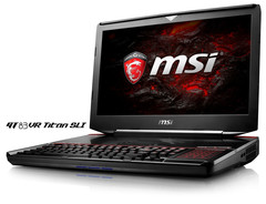 MSI GT83VR Titan SLI gaming notebook with Intel Core i7 K series and GeForce GTX 1080 SLI