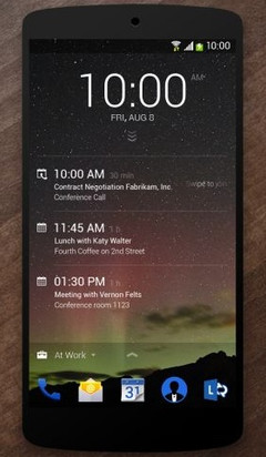 Microsoft Next Lock Screen app for Android devices