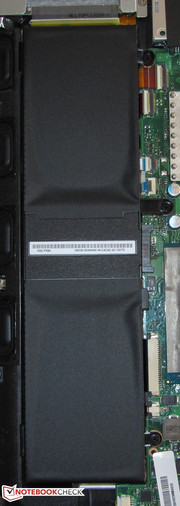 The battery is incorporated in the laptop.