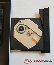 The optical drive can burn Blu-ray discs as well as CDs and DVDs. The optical drive can burn Blu-ray discs as well as CDs and DVDs.