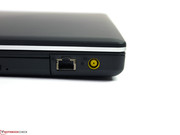 The LAN port was located on the E520's rear.