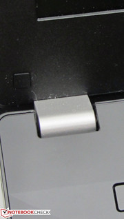 The hinges hold the lid tightly in place.