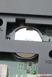 Access to the BIOS battery.
