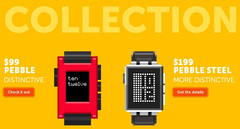Pebble smartwatch Collection prices in early October 2014