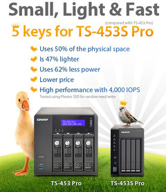 QNAP TS-453 Pro and TS-453S Pro high-performance 2.5-inch SSD NAS