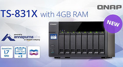 QNAP TS-831X quad-core business NAS with 8 bays