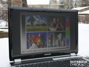 The anti-reflective and sufficiently bright display pleases the serious workers among the users. The anti-reflective and sufficiently bright display pleases the serious workers among the users.