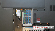 A maximum of 16 Gigabytes of DDR3 RAM can be held by the two DIMM slots. A maximum of 16 Gigabytes of DDR3 RAM can be held by the two DIMM slots.