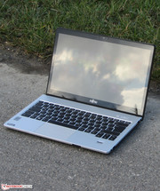 The Lifebook outdoors.