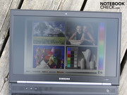 Perfect for outdoor use: matte, bright (288 cd/m²) screen.
