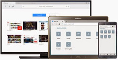 Samsung Browser unified app for TVs, tablets and handsets