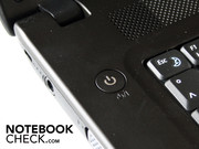 There were not really any design highlights. Above: the power button which does not glow. There were not really any design highlights. Above: the power button which does not glow.
