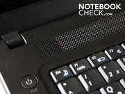 Even the loudspeakers are housed under a bog-standard perforated surface. Even the loudspeakers are housed under a bog-standard perforated surface.