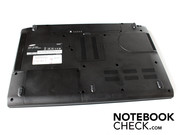 The laptop's underside can be bent in places. The laptop's underside can be bent in places.
