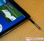 The S-Pen is a great tool for interfacing with the tablet.