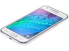 Samsung Galaxy J1 Android smartphone with 4.3-inch display and dual-core processor