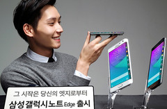 Samsung Galaxy Note Edge Android phablet with curved Super AMOLED display and Exynos processor