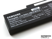The battery only allows the strong 15.6 incher a runtime of almost three hours, due to its rather low capacity of 4400 mAh. The battery only allows the strong 15.6 incher a runtime of almost three hours, due to its rather low capacity of 4400 mAh.