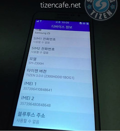Samsung Z3 smartphone with Tizen 3.0