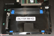 You can only use a hard drive with a height of 7 mm.