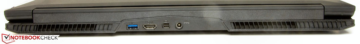 Rear: USB 3.0, HDMI, mini-DisplayPort, power socket
