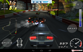 Raging Thunder is a simple racing game for spare time. Need for Speed is its elegant equivalent.