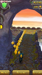 Temple Run 2 is great on the large screen.