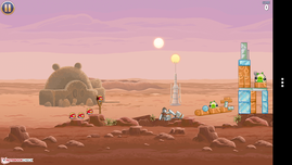 Angry Birds Star Wars on the go.