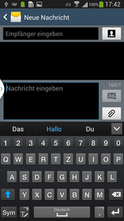 The software keyboard has been revamped as well, including a dedicated row for the numbers. Handwriting recognition or voice dictation are alternatives.